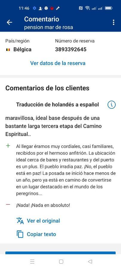 Pension Mar De Rosa Villanueva De Arosa Esterno foto